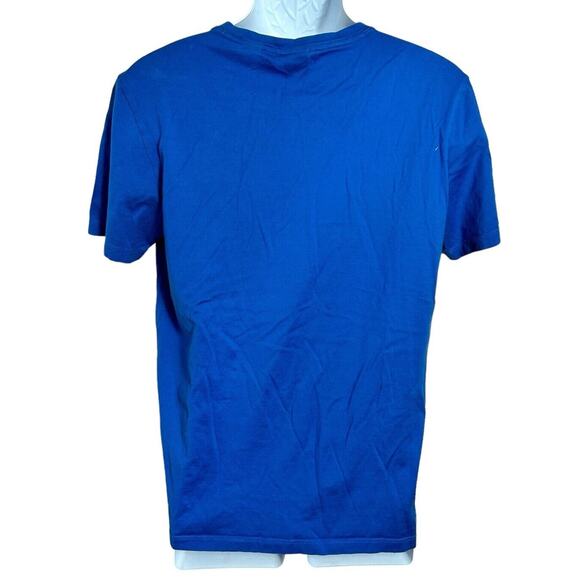 Men's Boss Hugo Boss Mercerised Tiburt Blue T-Shirt Sz Medium Short Sleeve Tee - Picture 9 of 10